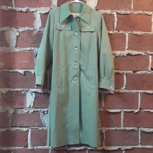 Vintage Forecaster of Boston green trench coat